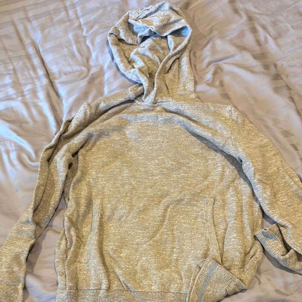 Men's Gray Hooded Sweater
